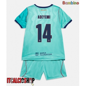 Barcelona Karim Adeyemi #14 Terza Maglia Bambino 2026-27 Manica Corta (+ Pantaloni corti)